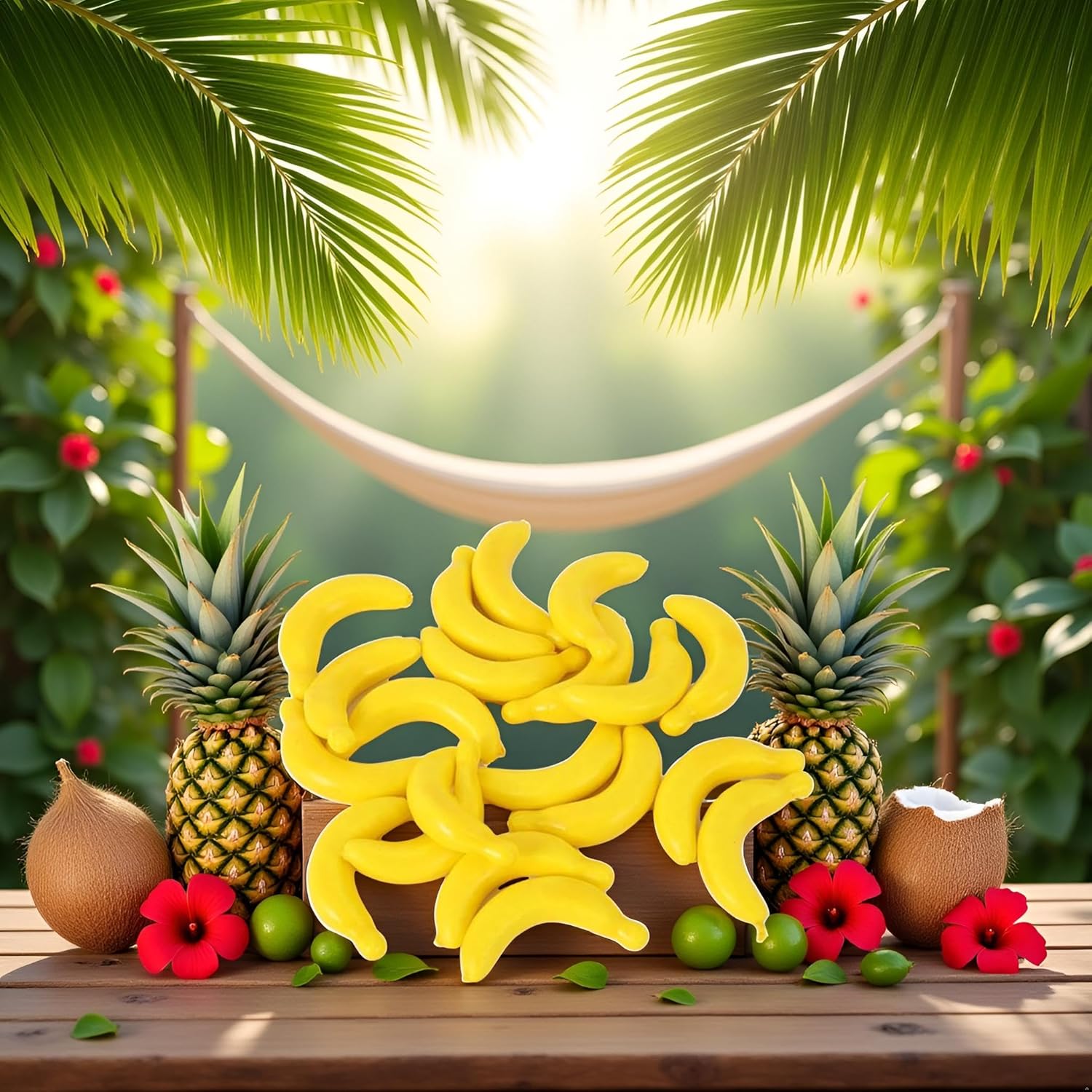 20 Pcs Yellow Mini Artificial Banana Props