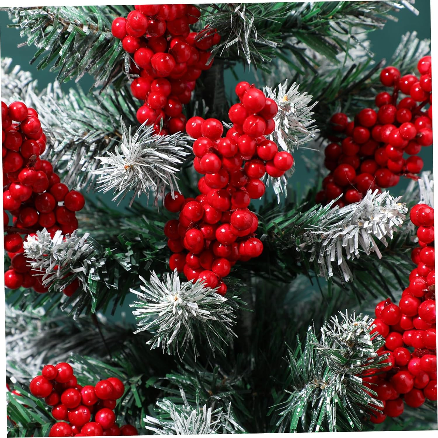 8PCS Artificial Red Berry Branches for Christmas Decor