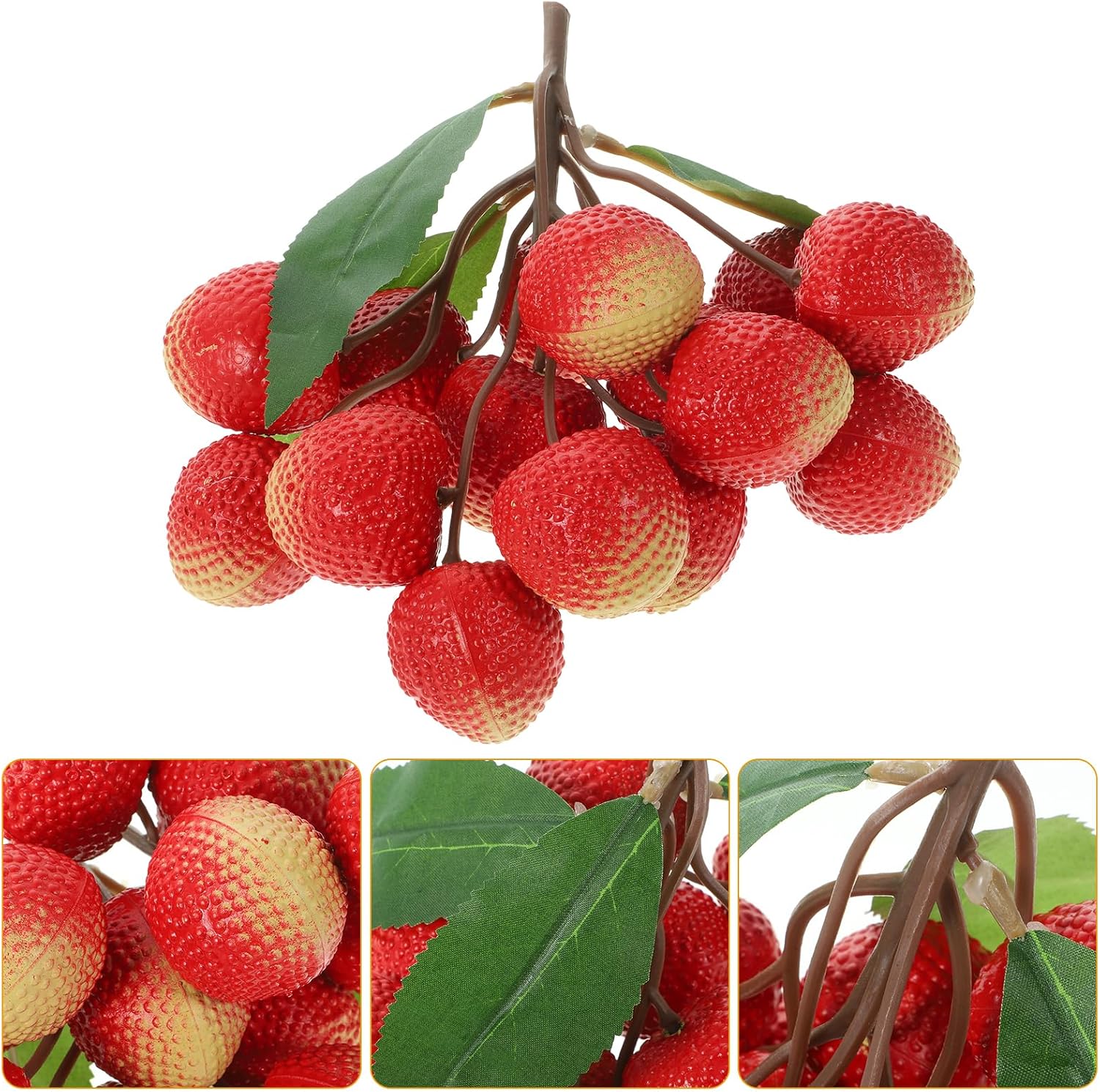 HOMSFOU Realistic Artificial Lychee Fruit Model