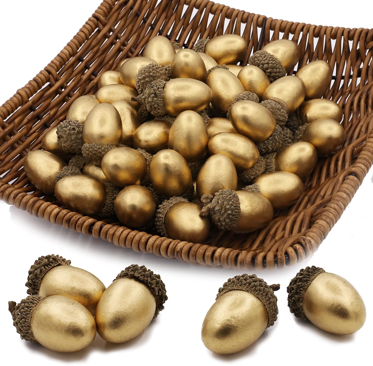 Tuxiaobu Artificial Gold Acorns 30 Pcs Decoration