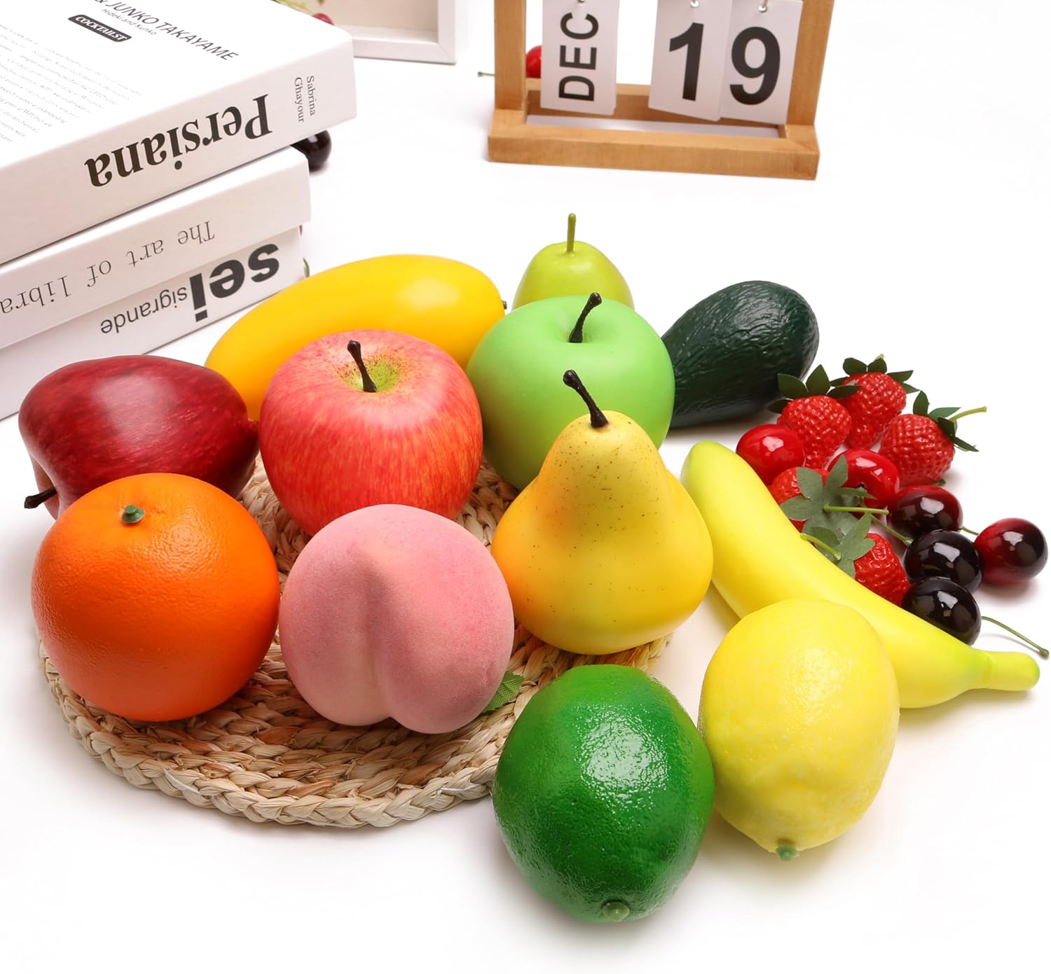 23PCS Artificial Fruit Set for Home Decor and Photography