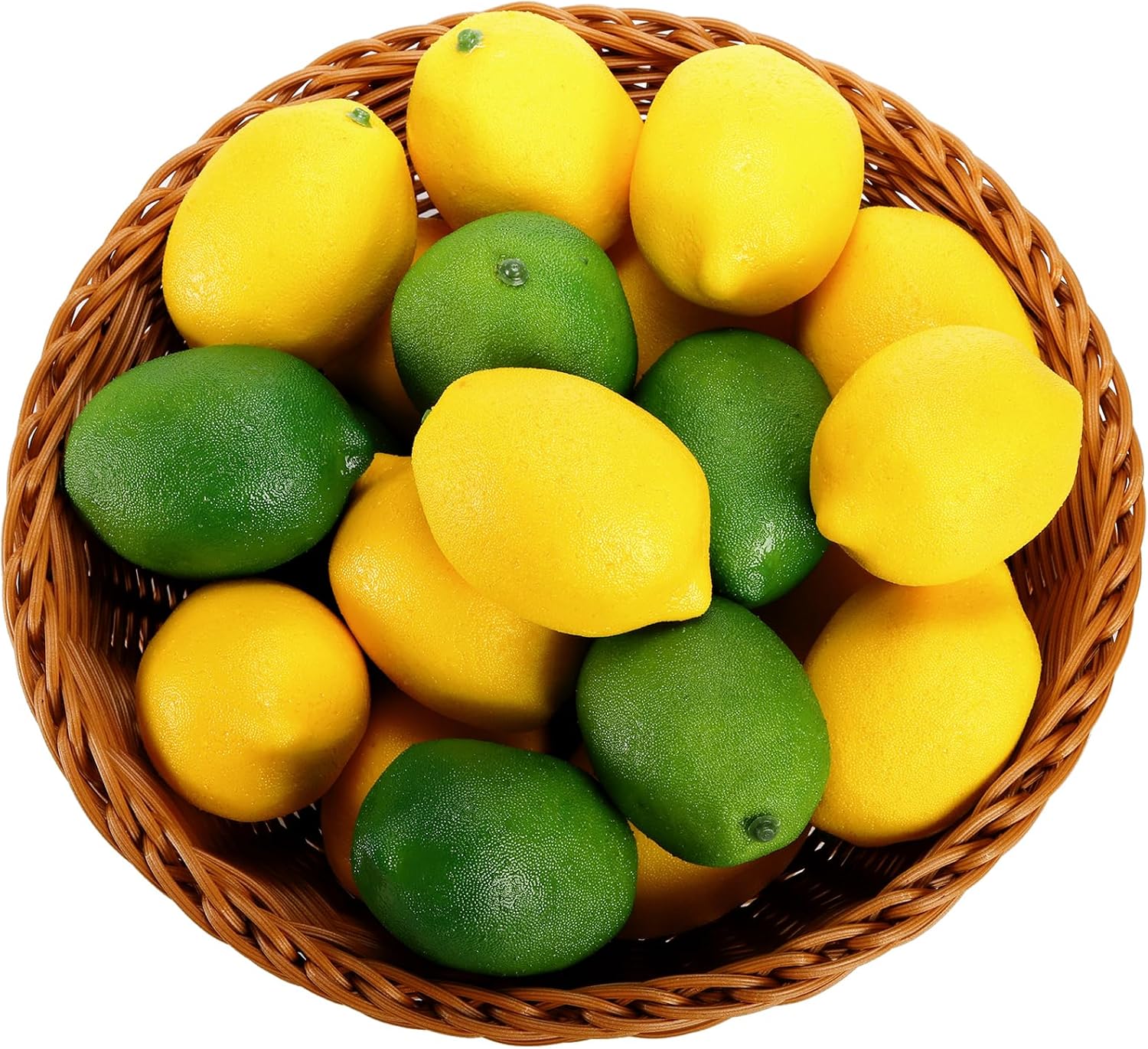 ZEAYEA 40 Pcs Artificial Lemons for Home Decor