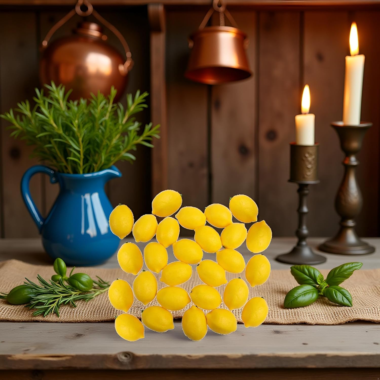 10Pcs Artificial Mini Lemon Decor for Home Party Festival