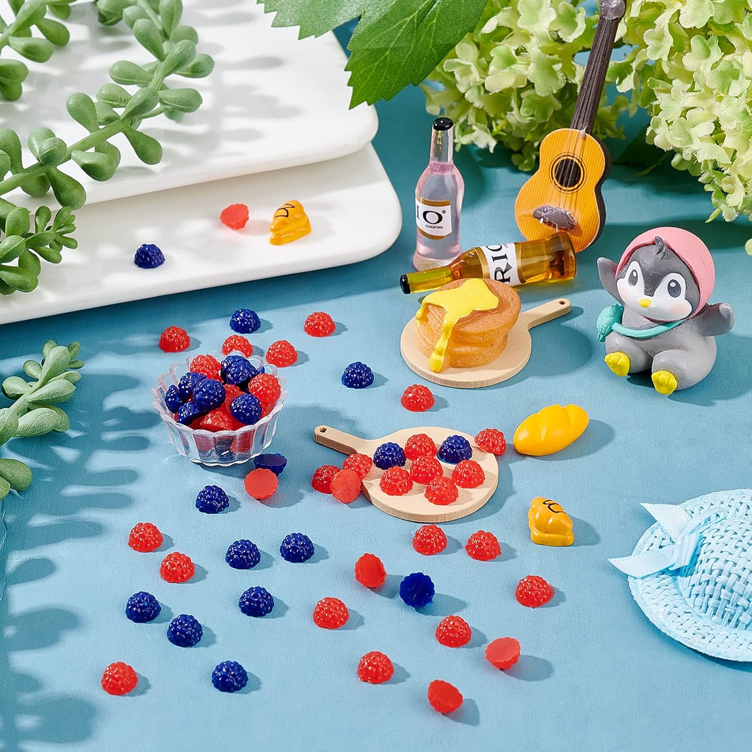 OLYCRAFT 240pcs Artificial Raspberry Decorations for DIY Crafts