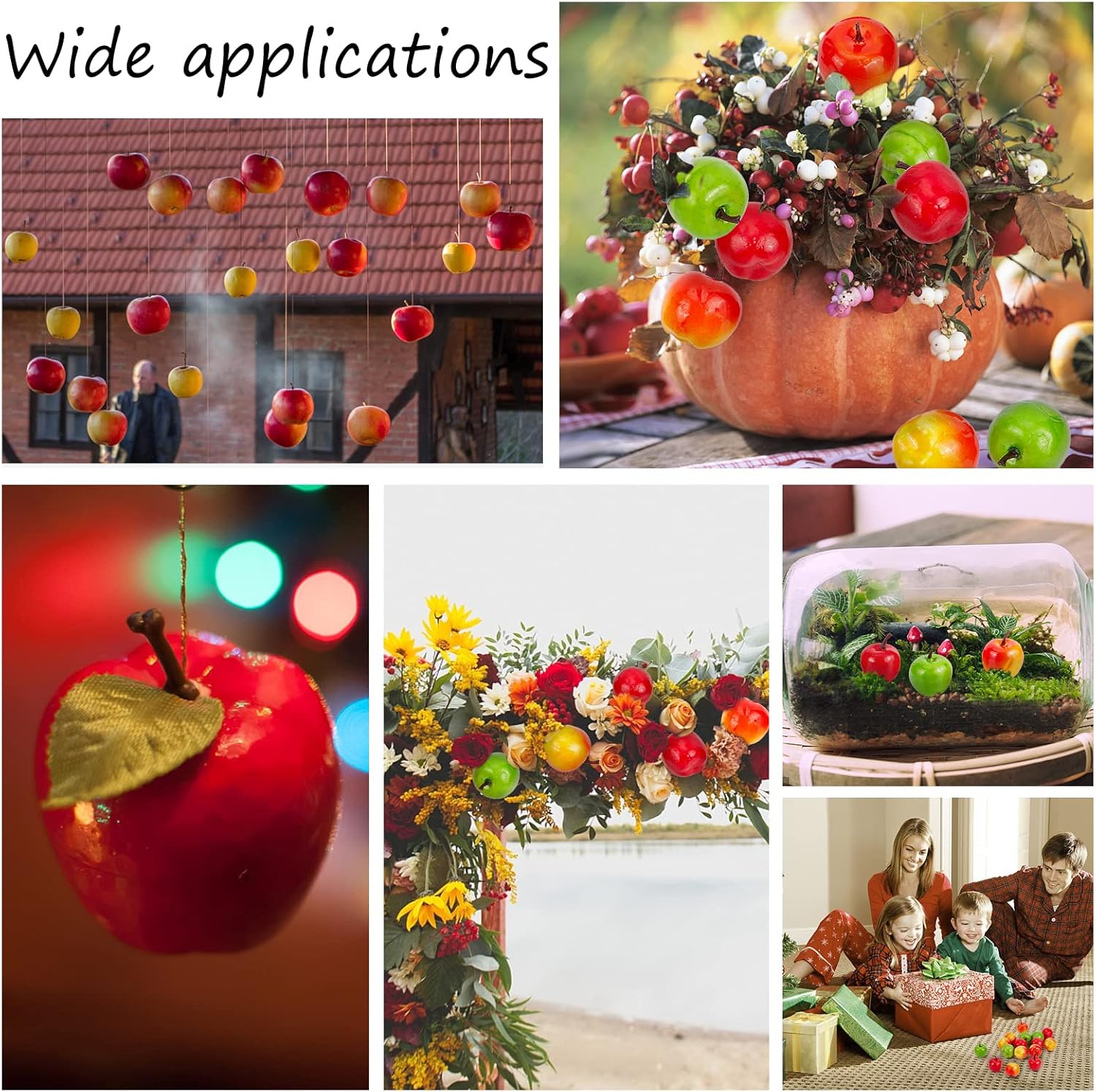 CHGCRAFT 30Pcs Realistic Artificial Apple Decor