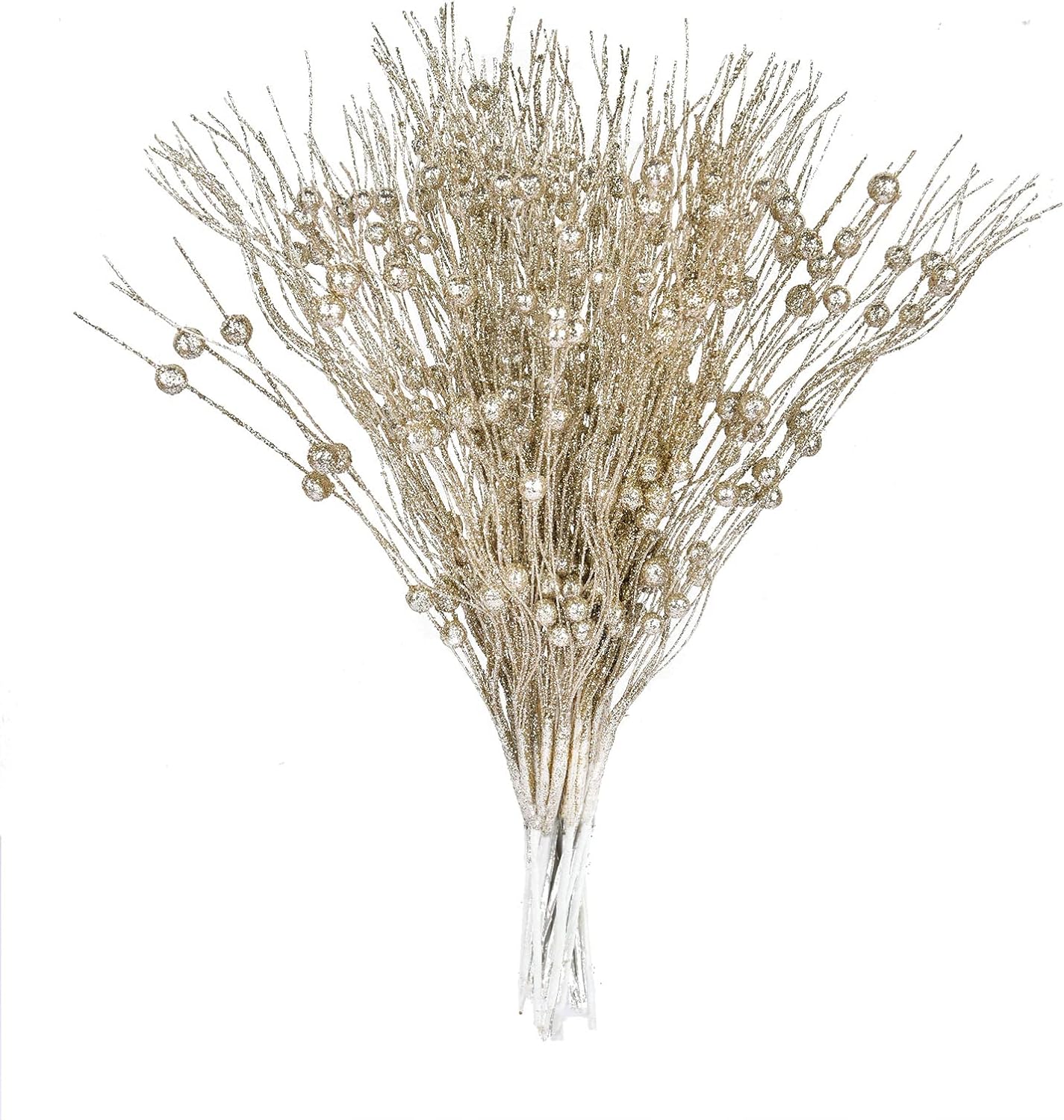 DearHouse 22Pcs Christmas Glitter Berry Stems for Tree Decor