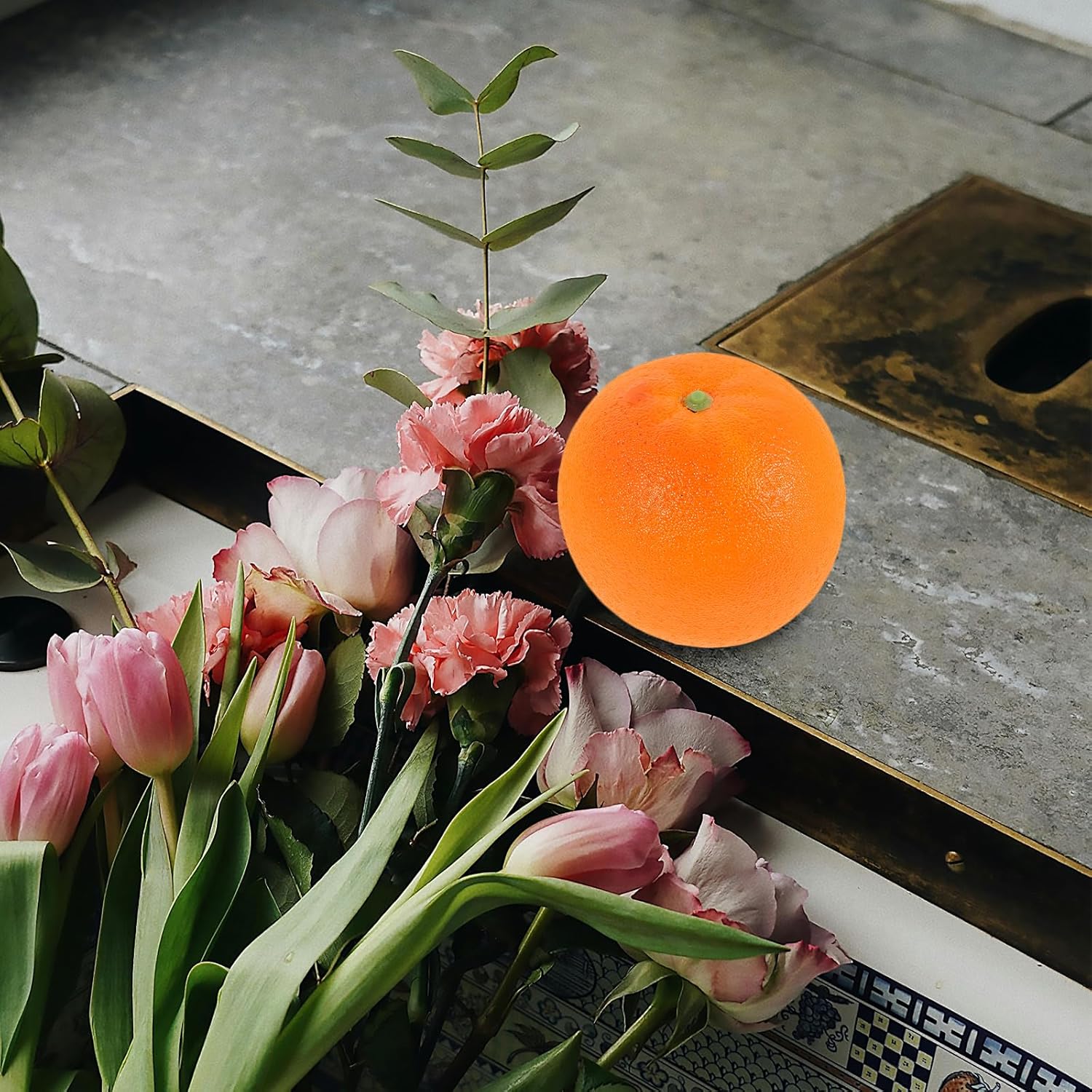 Realistic Simulated Orange Decor Model 29In