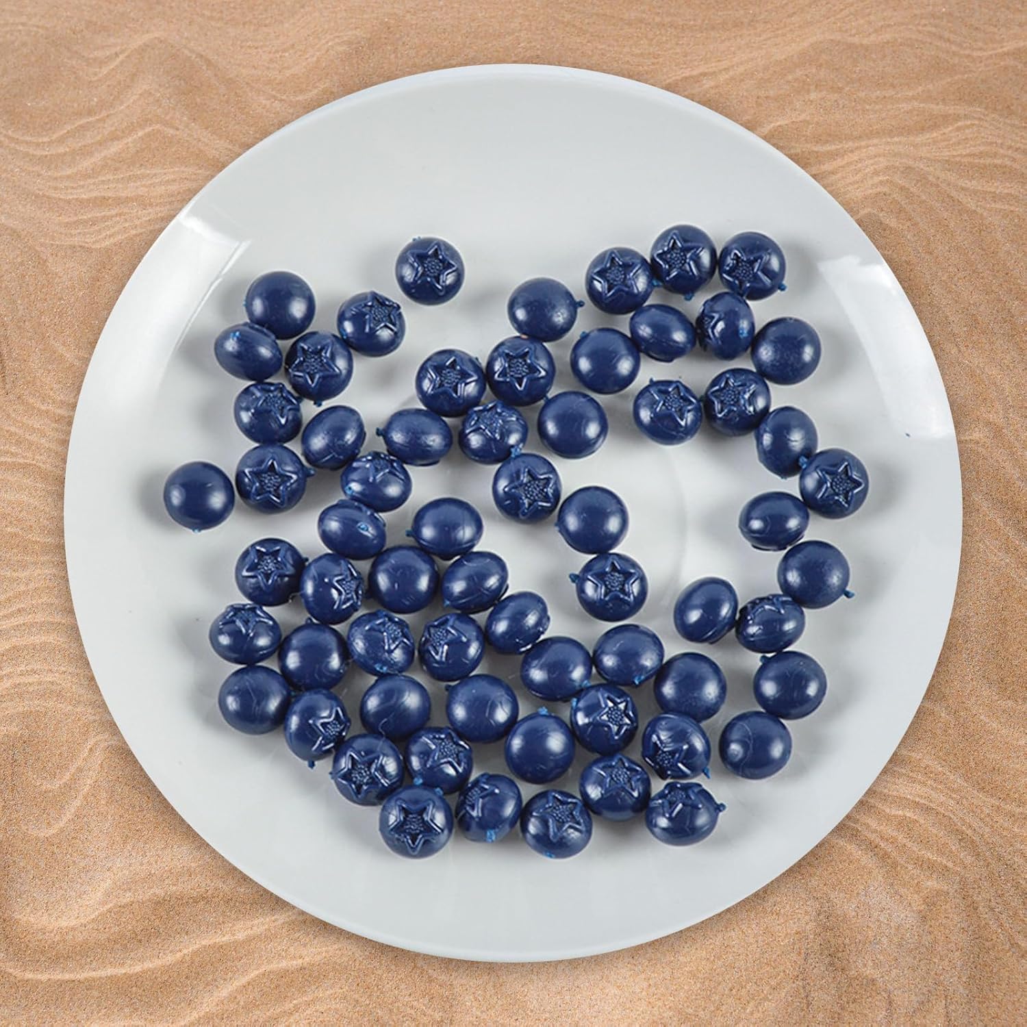 50 Pcs Artificial Blueberry Decor for Home Kitchen Party
