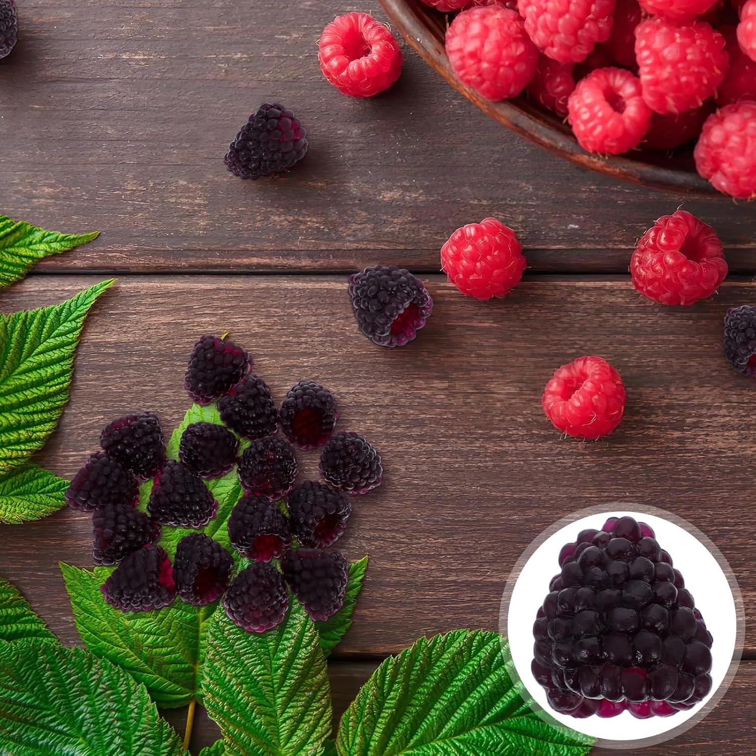 Alasum Artificial Raspberry 16PCS Lifelike Plant Decor Photography Props