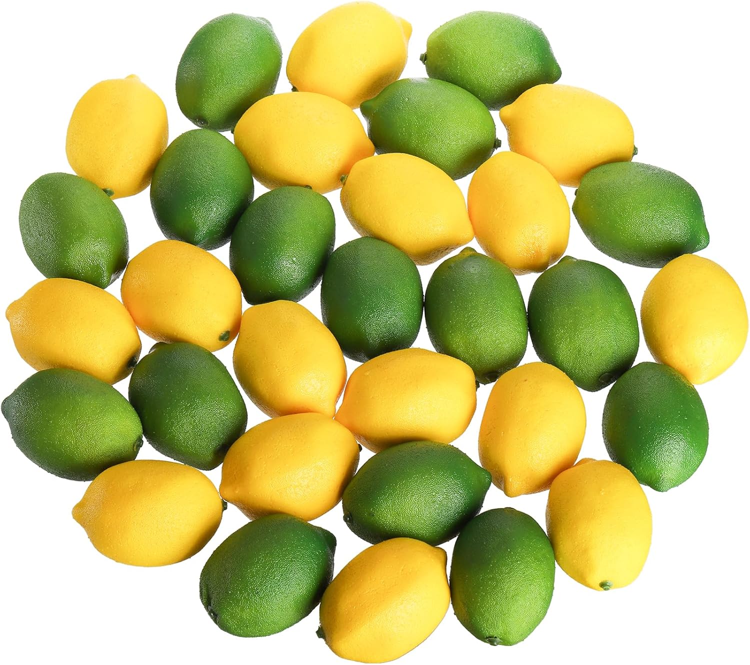 ZEAYEA 40 Pcs Artificial Lemons for Home Decor
