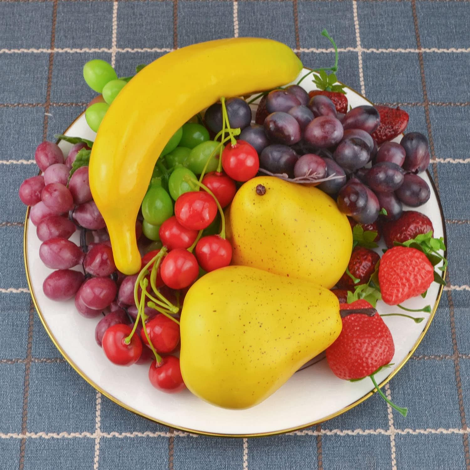 SAMYO Artificial Yellow Bananas 6pcs Lifelike Decoration
