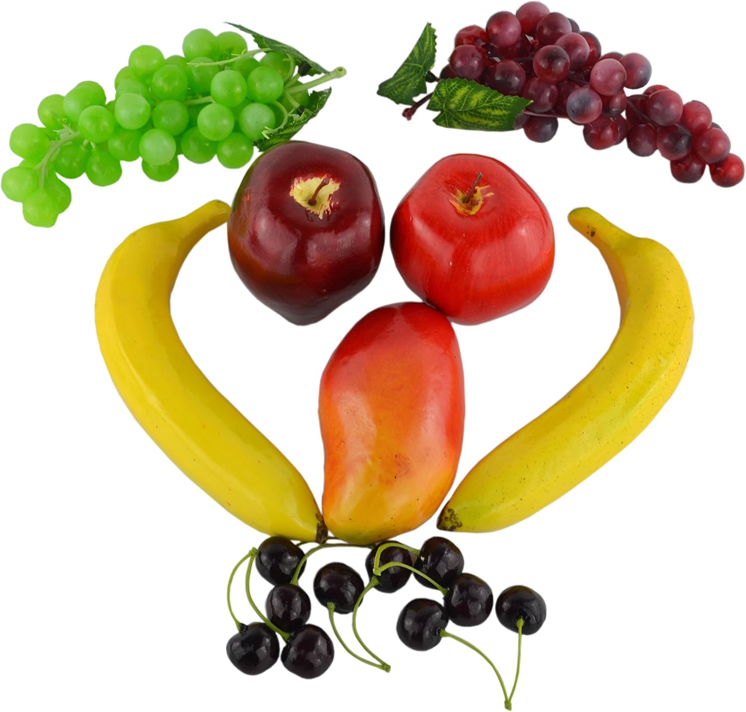 Jedfore Artificial Fruit Set 17pcs Mixed Fruits