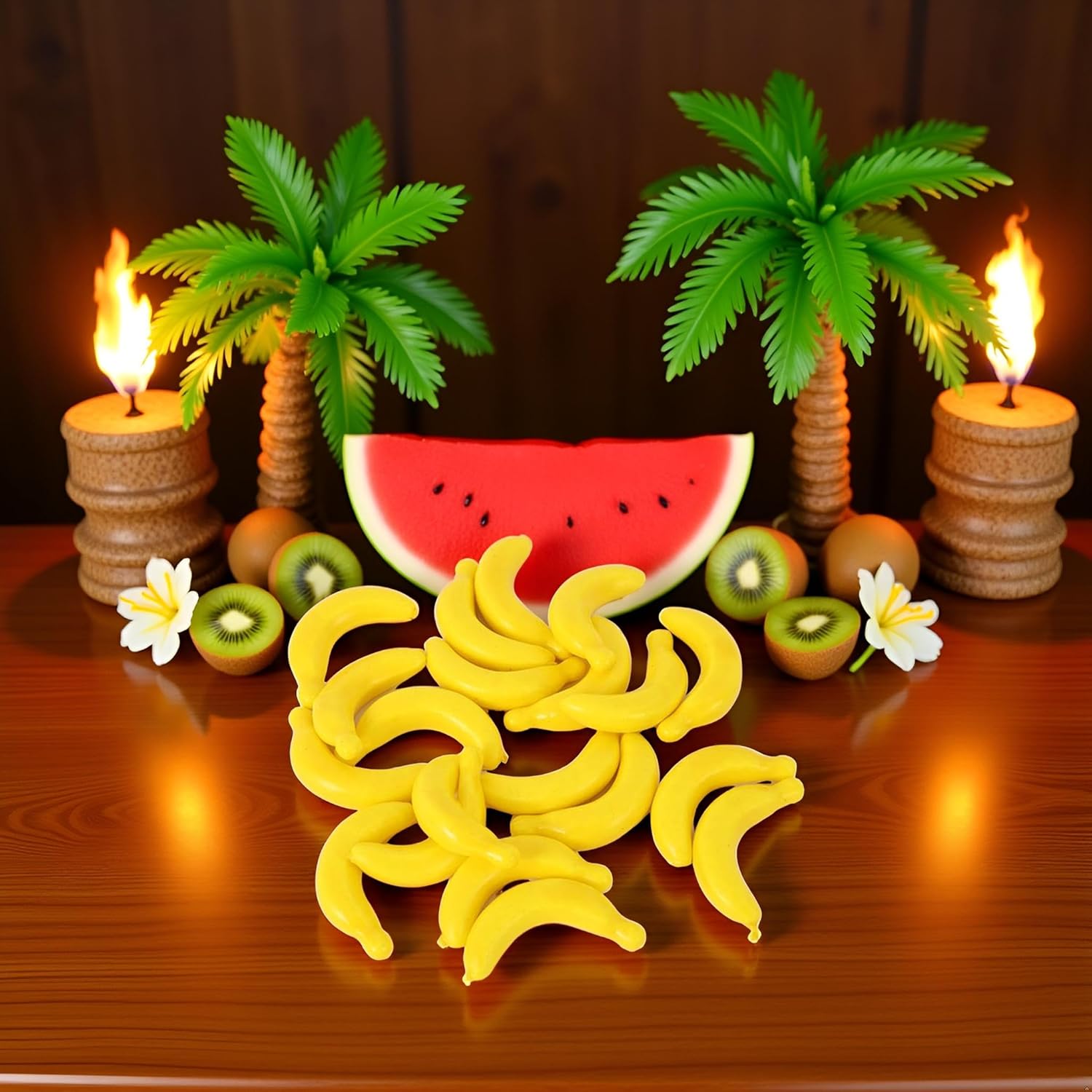 20Pcs Yellow Mini Fake Banana Fruit Decor Props