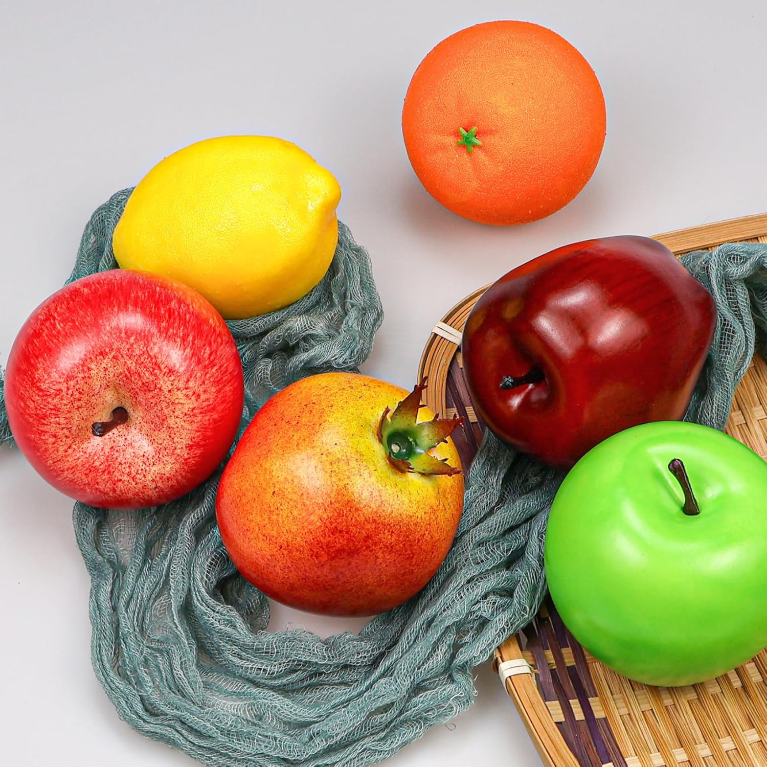 Lorigun Artificial Fruit Set 6 Pieces for Decor