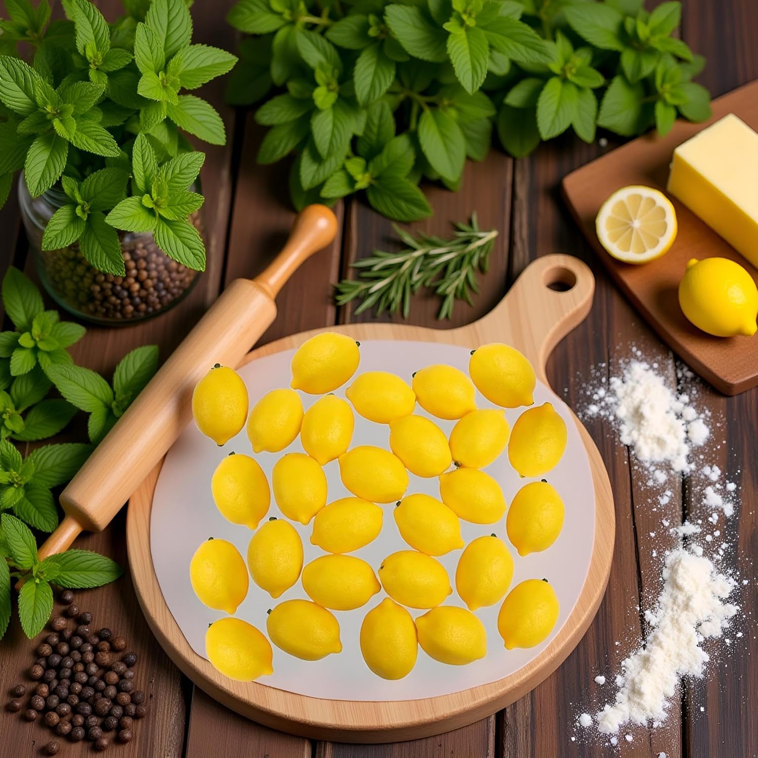 10Pcs Artificial Mini Lemon Decor for Home Party Festival