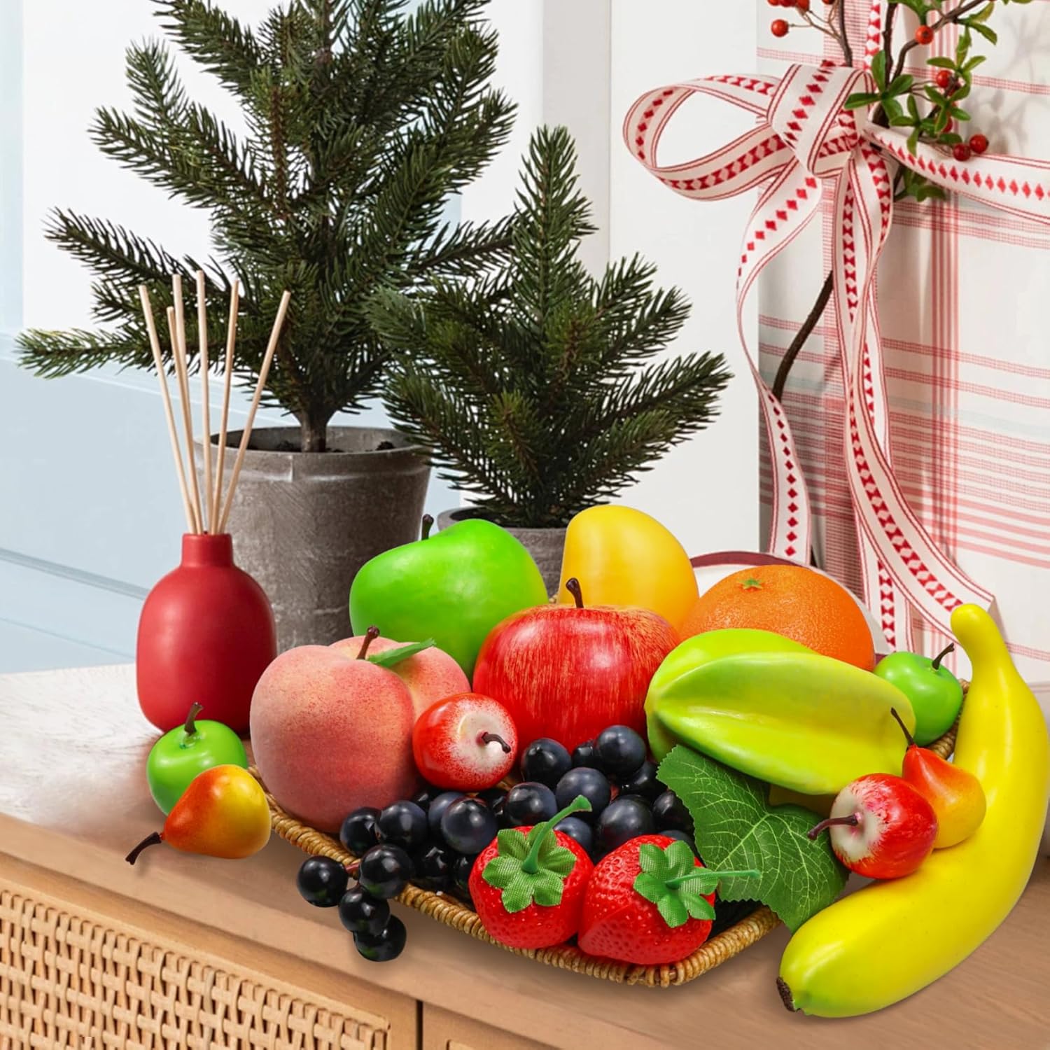 12 Kinds Artificial Fruits Set 16 Pcs