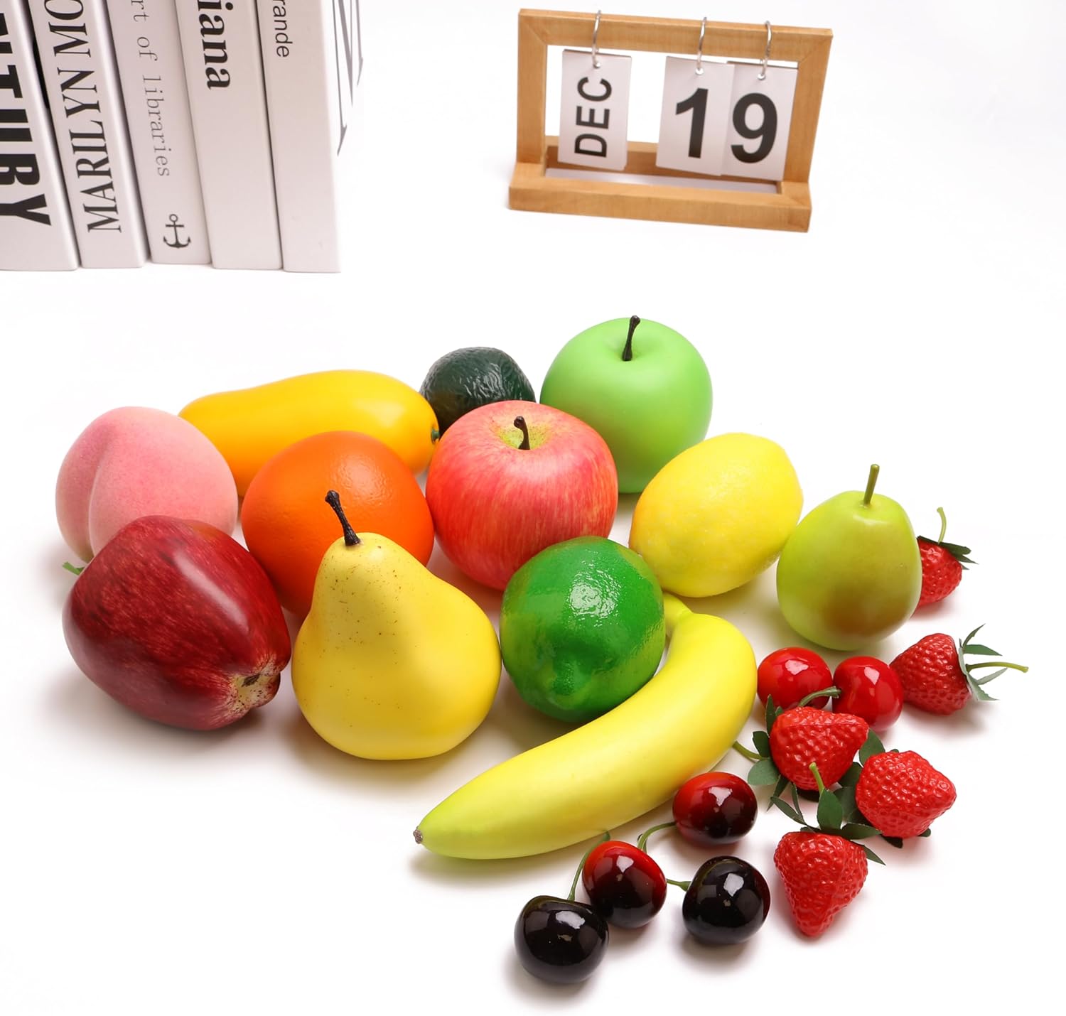 23PCS Artificial Fruit Set for Home Decor and Photography