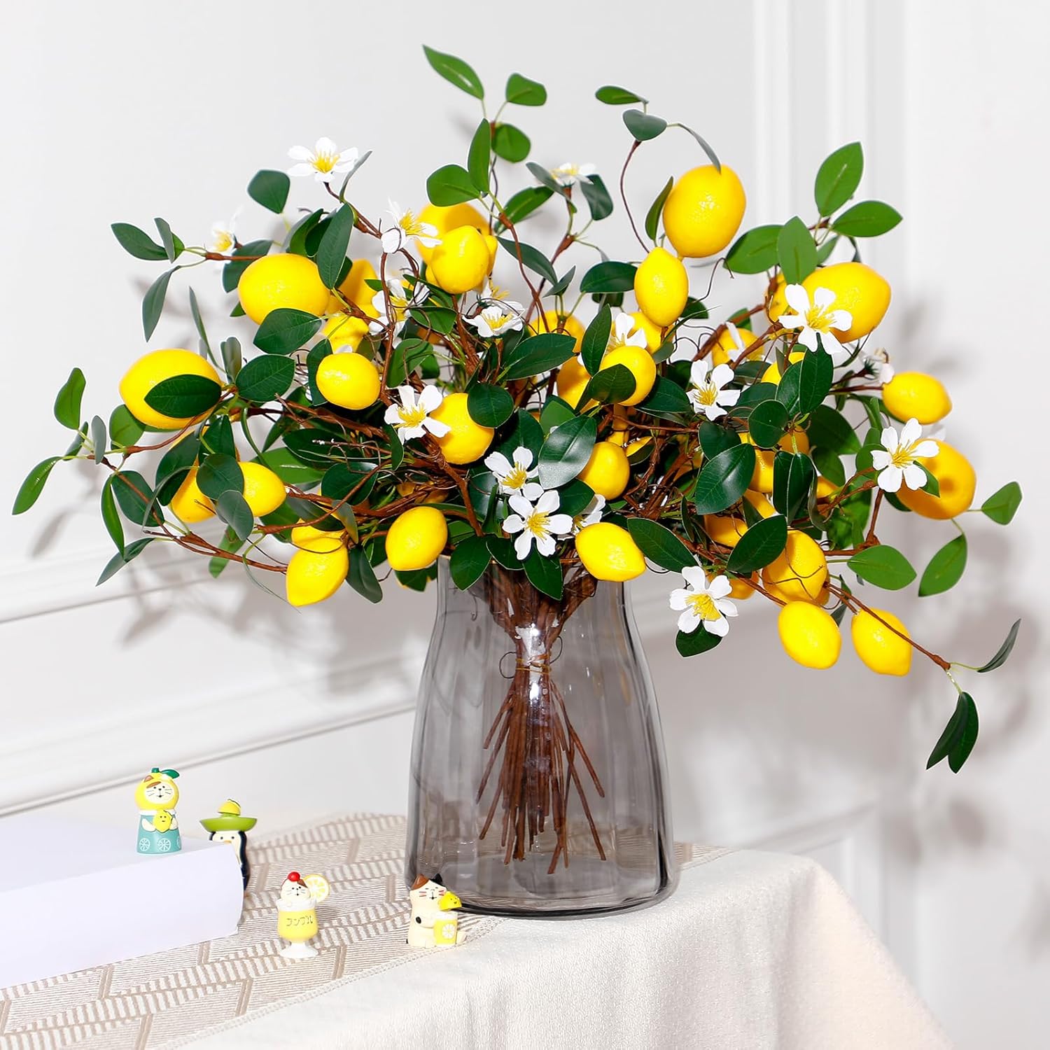 Giegxin 8-Piece Artificial Lemon Decor Bundle