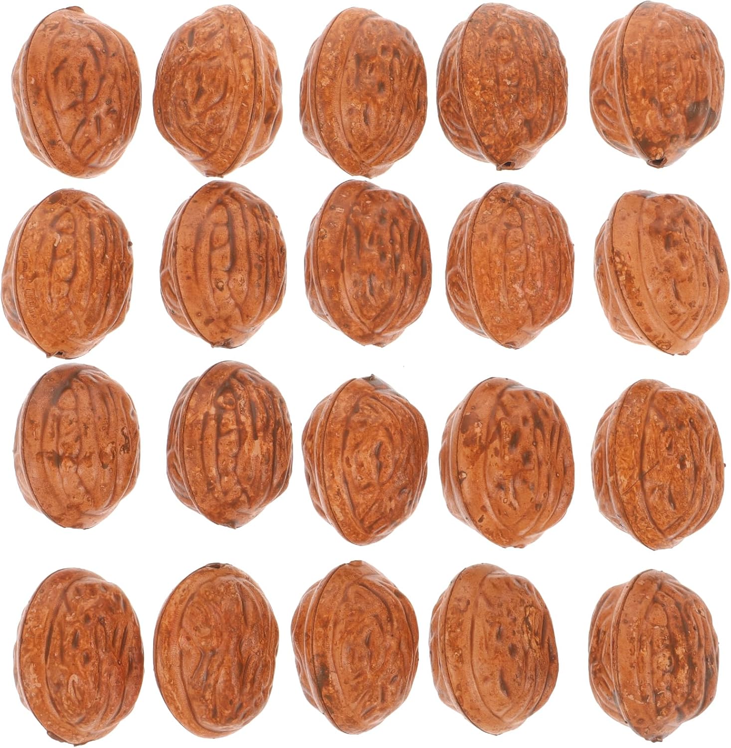 20Pcs Artificial Walnut Decorations for Home Dining Table Display