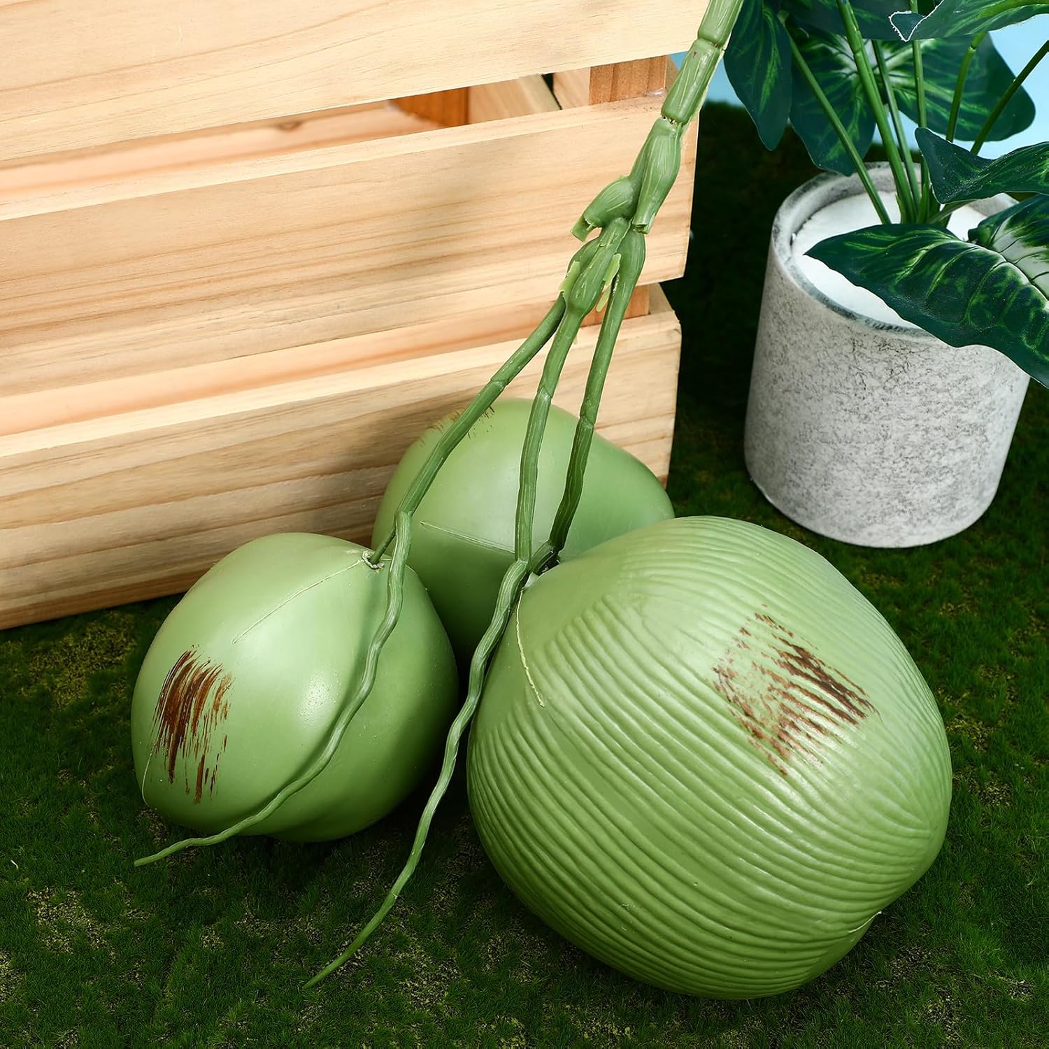 DECHOUS Artificial Coconut Bunch for Home Decor