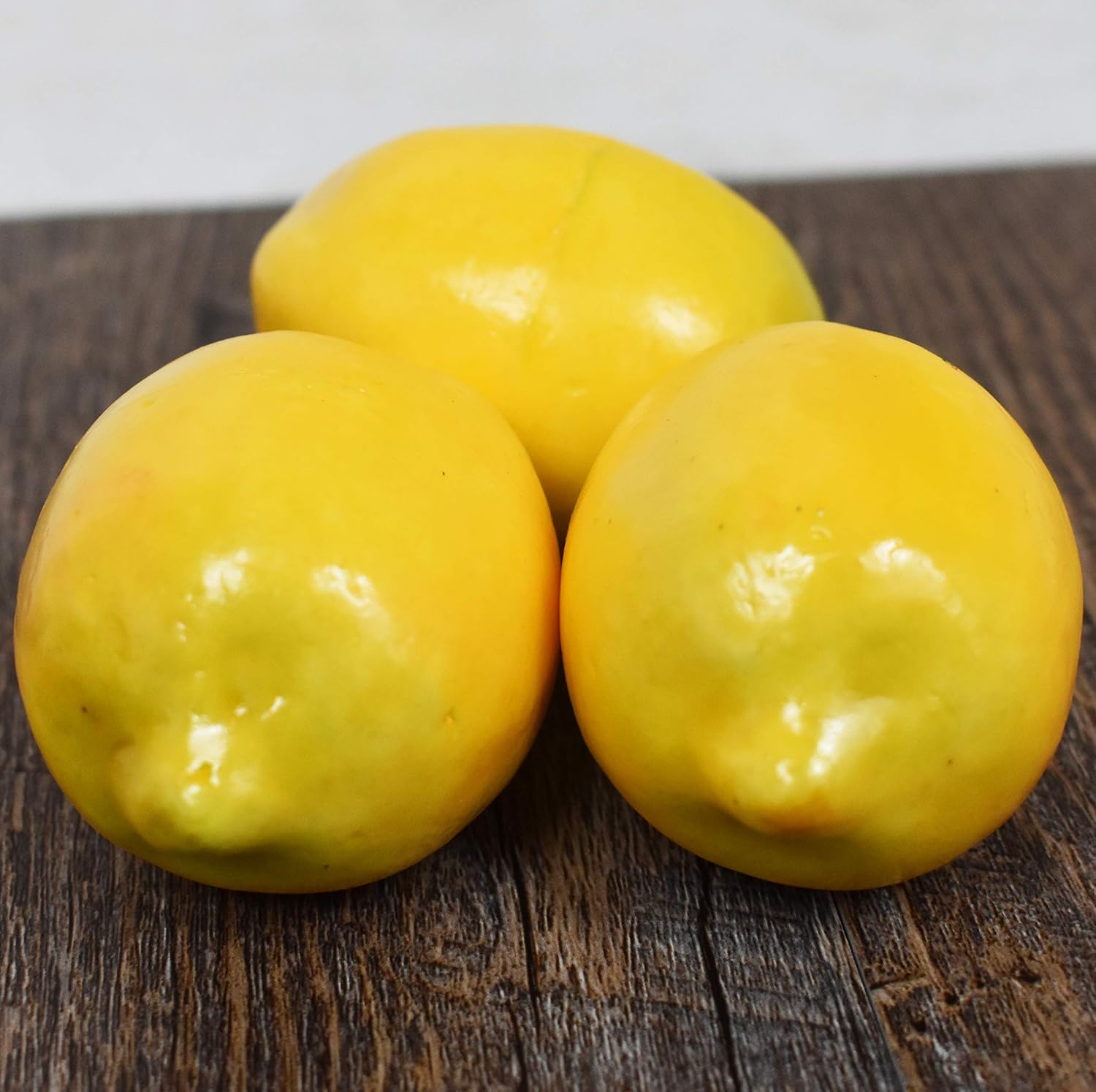 Set of 12 Decorative Faux Lemons for Home Display