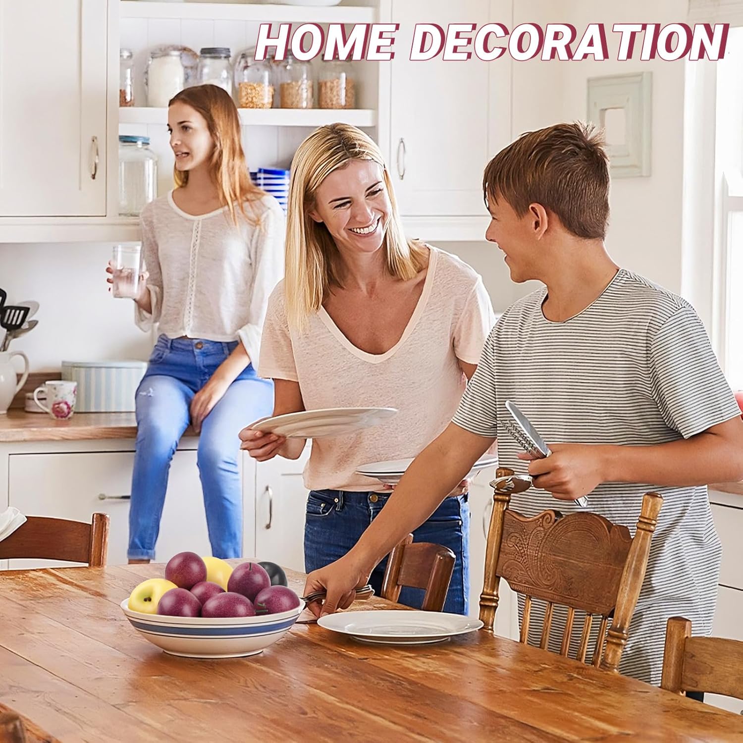 Artificial Passion Fruits 8 Pcs for Home Kitchen Decor