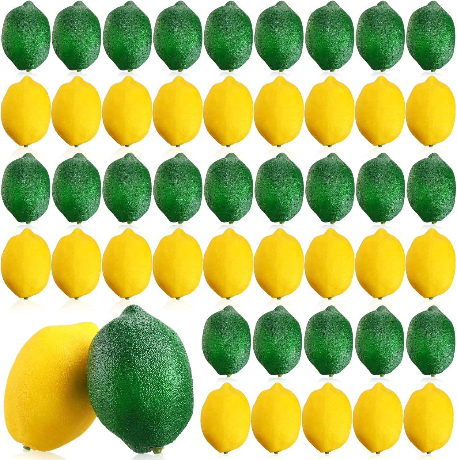 Liliful 48 Fake Lemons Artificial Fruit Decor