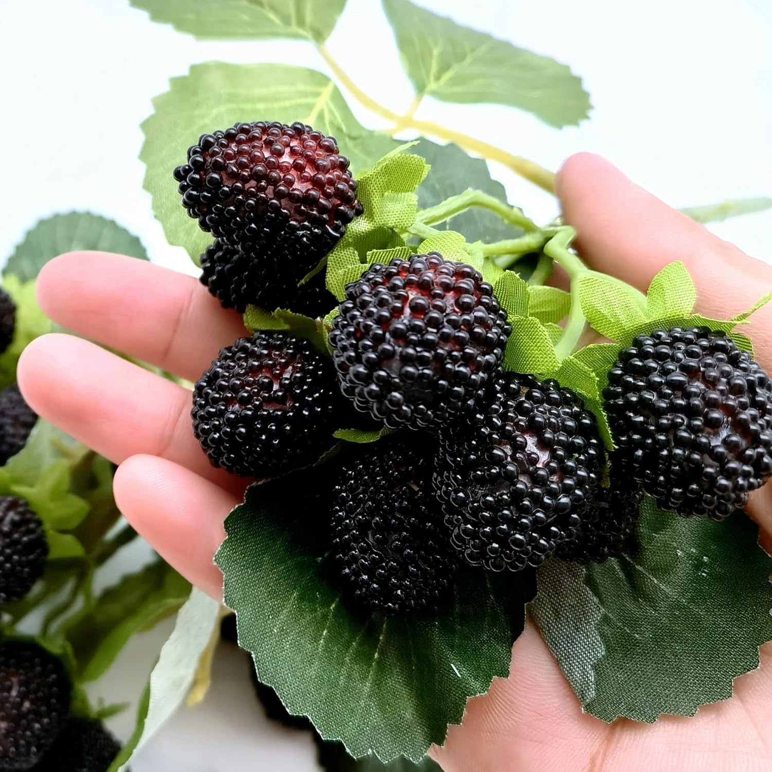 M2cbridge 4PCS Artificial Raspberry Red Berry Strawberry Faux Fruit Decor