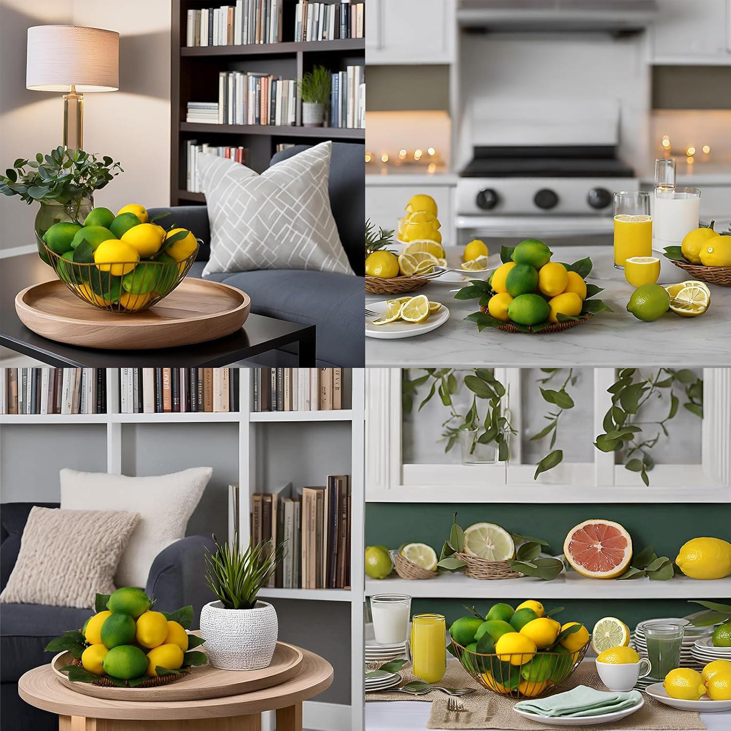 Laiiqi Artificial Lemons Limes 20 Set for Decor
