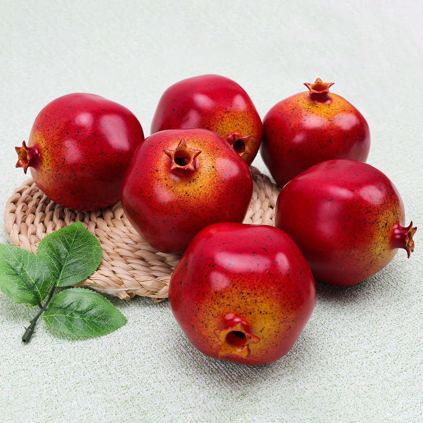 6pcs Artificial Pomegranate Decoration for Home Kitchen Wreath Party