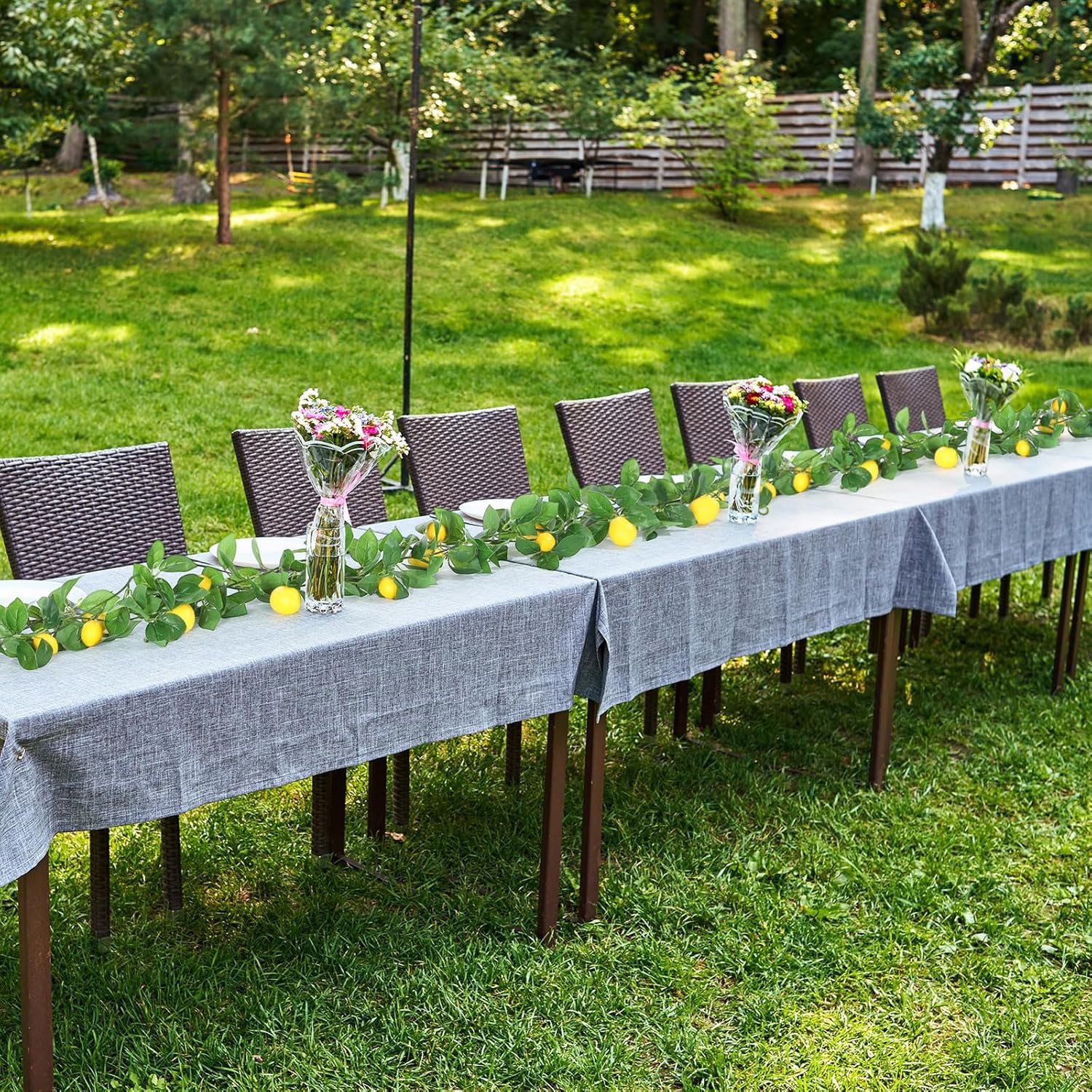 3 Pcs Artificial Lemon Garland with Battery Light