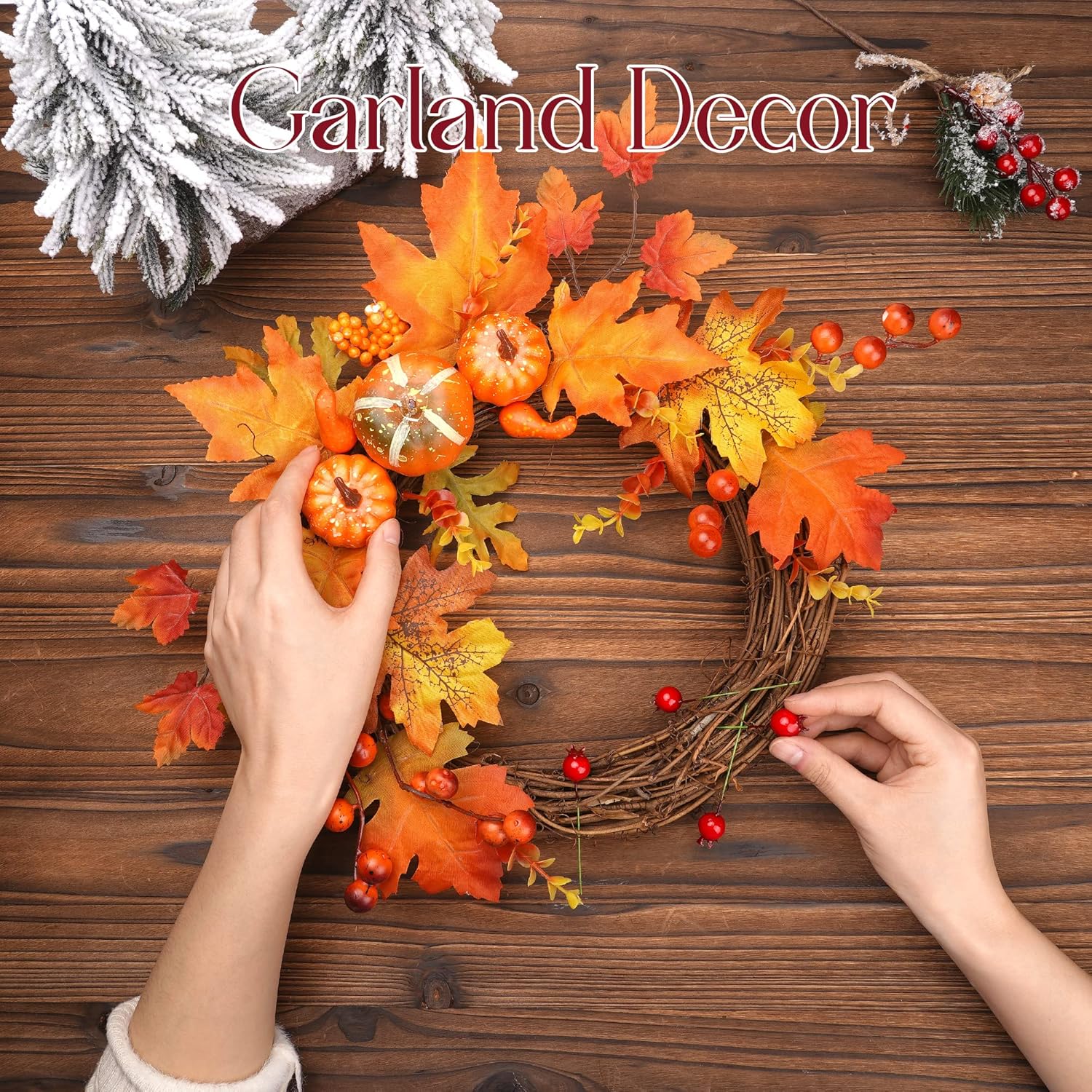 NUOMI Mini Pomegranate Artificial Decor 40 Pcs