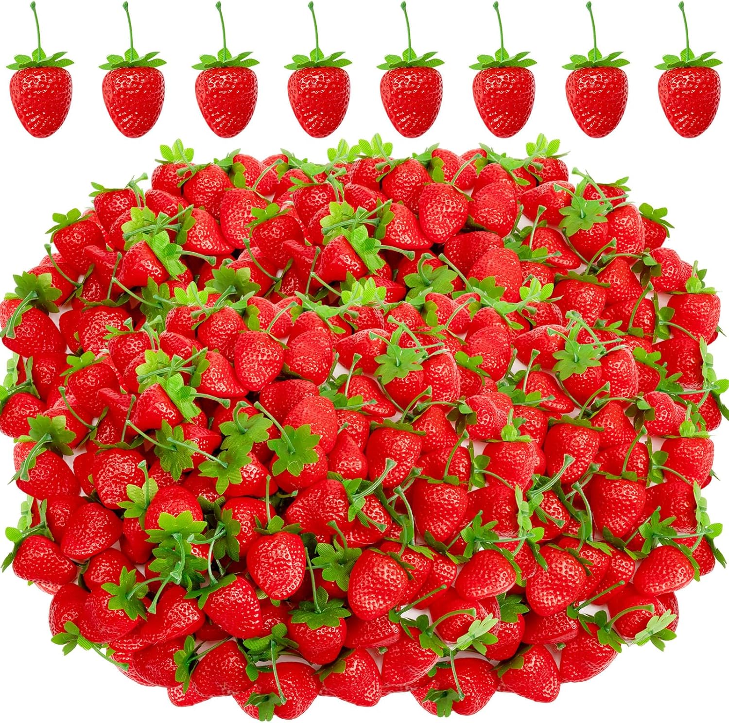 Lyrow Realistic Artificial Strawberries 150 Pcs Decor